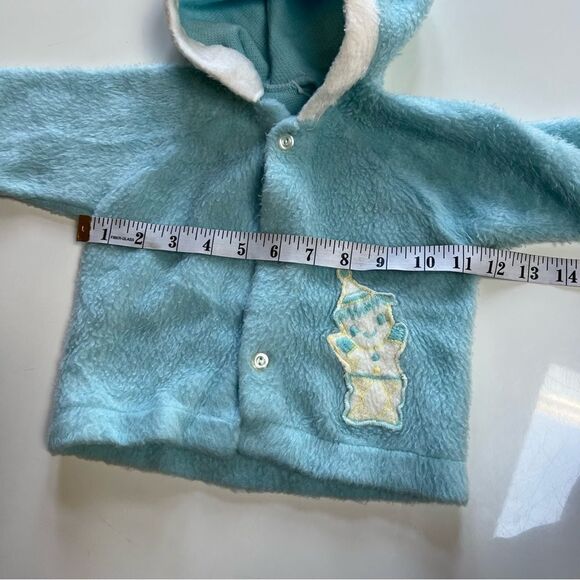Vintage Handmade MCM 1950s 1960s Fuzzy Hooded Clown Circus Embroidered Jacket - Picture 7 of 10